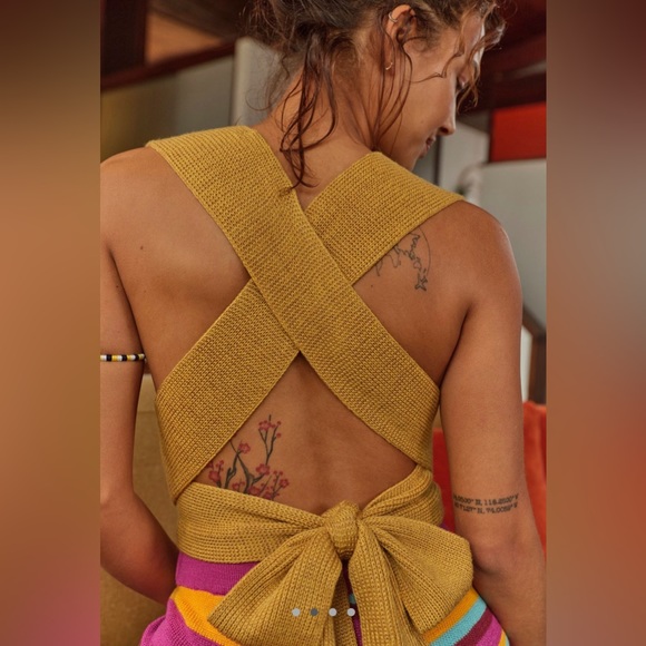 Free People Orchid Convertible Open Back Sweater Tank - Picture 4 of 8